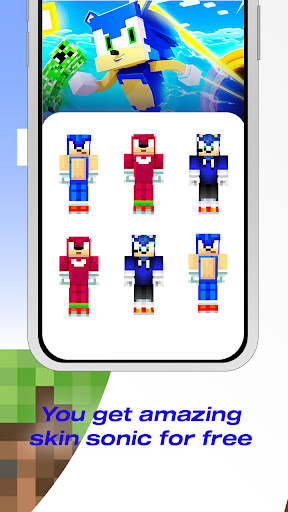 Skins Sonic for MCPE