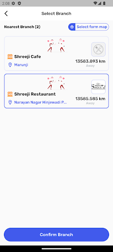 Storeza food delivery app Screen 3