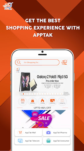 Android application AppTak Online Shopping screenshort