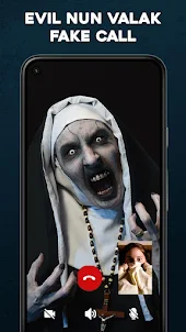 Evil Nun Scary Fake Video Call