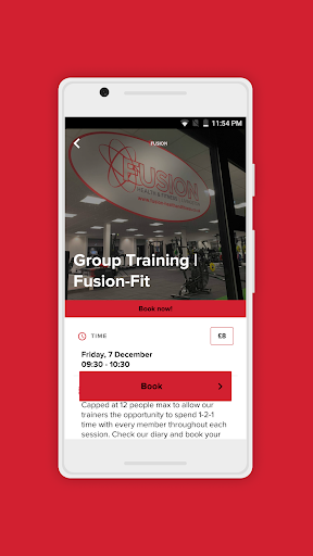 Android application Fusion Health & Fitness screenshort