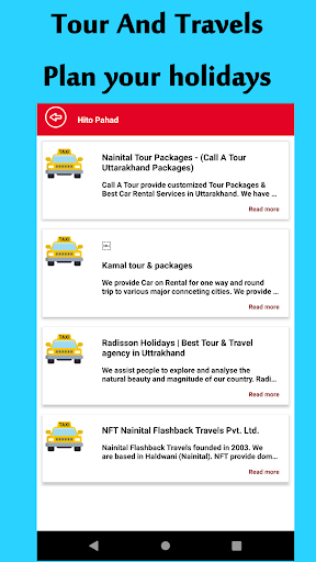 Uttarakhand Taxi booking Screen 2