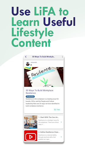LiFA; A Lifestyle Social Media Screen 2