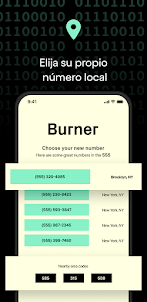 Burner - Número de teléfono