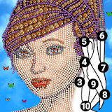 Diamond Dot to Dot - Drawing & Number Coloring icon