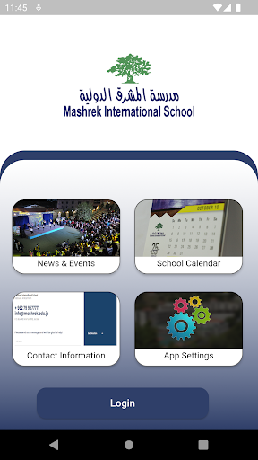 Android application Mashrek International School screenshort