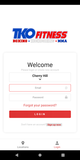 Android application TKO Fitness App screenshort