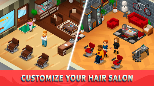 Idle Barber Shop Tycoon - Business Management Game  screenshots 4
