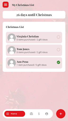 Android application My Christmas List Helper screenshort