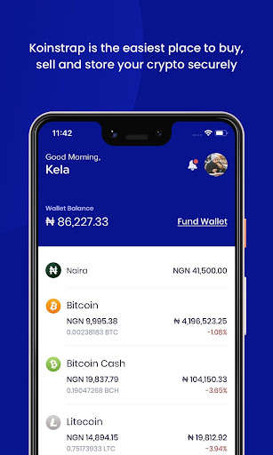 Android application Koinstrap: Buy & Sell BTC, ETH screenshort