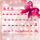 Pink Love Bow Keyboard icon