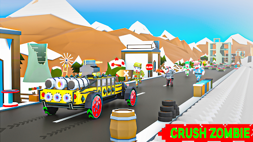 Android application Zombie Road Kill: Car Smasher screenshort