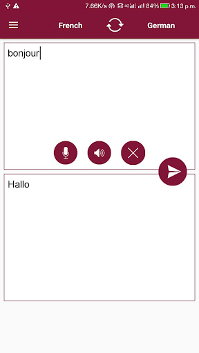 Android application French - German Translator screenshort