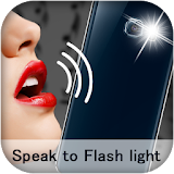 Speak to flash light icon