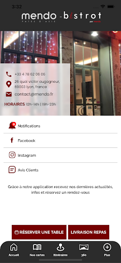 Android application Restaurant MENDO screenshort