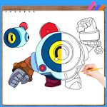 Cover Image of Download How to Draw Brawl Stars Characters 50 APK
