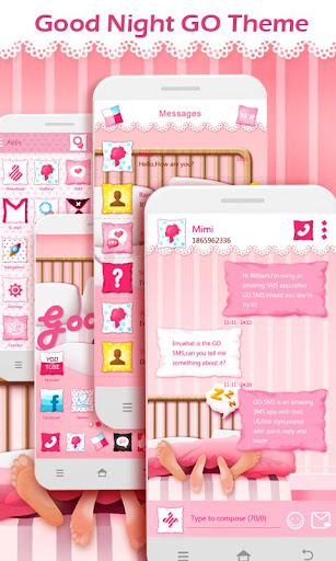 Android application GO SMS GOODNIGHT THEME screenshort