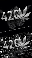 screenshot of Metal Weed 420 Keyboard Theme