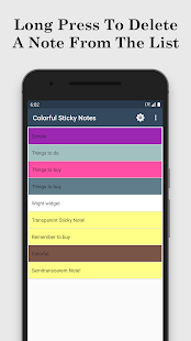 Colorful Sticky Notes + Widget