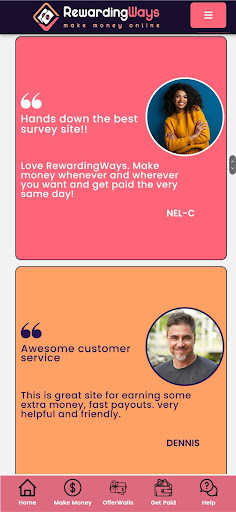 RewardingWays Paid Surveys Screen 2