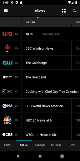 Screenshot of StreamTV by Buckeye Broadband