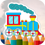 train coloring page game