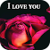 Flowers and Roses image GIFs, I love you photos 4K icon