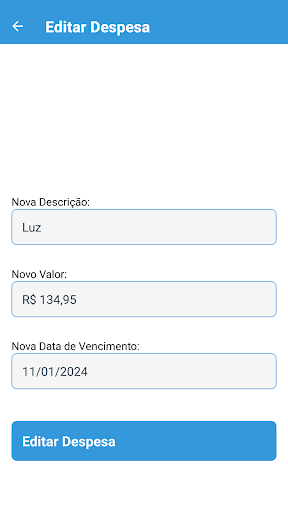 Minhas Despesas Screen 2