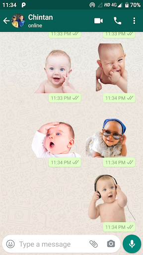 Cute Baby Stickers Screen 2