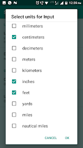 Screenshot 6 Length Converter: convert mm,c android