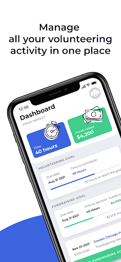Android application GYW Volunteers screenshort