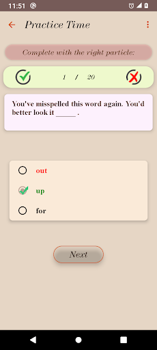 English Phrasal Verbs Screen 3