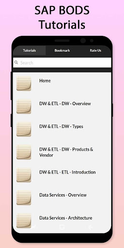 Android application Easy SAP BODS Tutorial screenshort