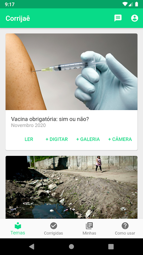 Android application Corrijaê screenshort