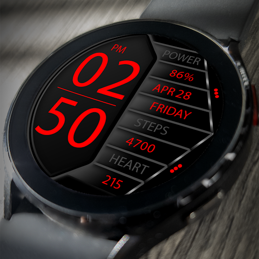 Android application Key044 Digital Watch Face screenshort