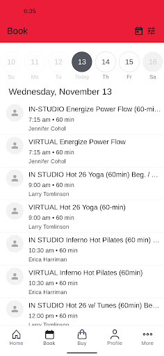 Energize Hot Yoga Santa Rosa Screenshot 2 - AppWisp.com