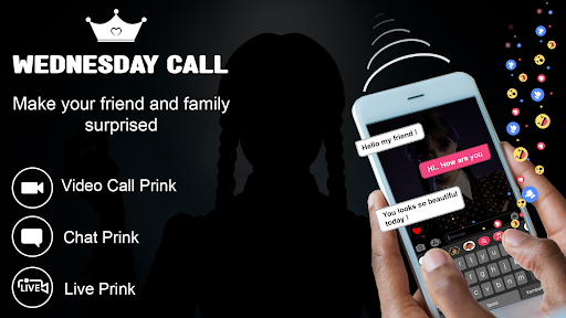 Android application wednesday Addams Fake call V screenshort