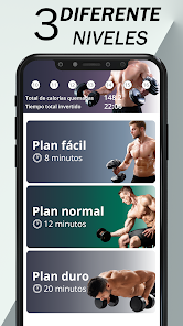 Captura de Pantalla 4 Ejercicios Mancuernas en Casa android