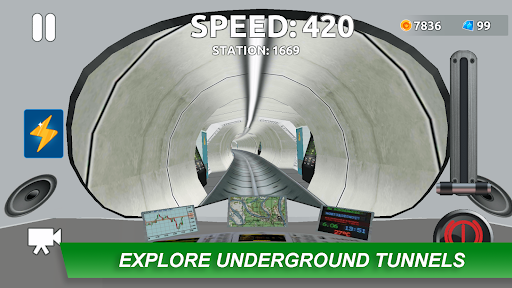 Hyperloop train simulator