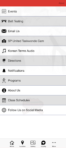 SP United Taekwondo Center Screen 3