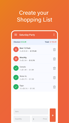 Biello - Smart Shopping List Screen 2