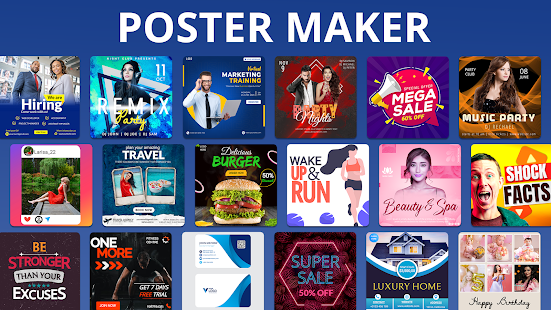 Poster Maker & flyer maker app Captura de pantalla