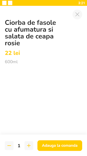 MODE FOOD Screen 3