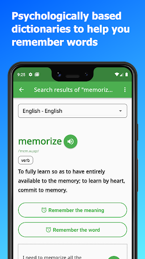 Android application Dictionary to remember - DiQt screenshort