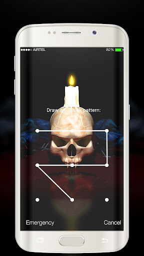 Android application Skull Lock Screen screenshort