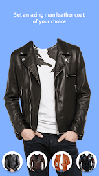 Man Leather Coat Photo Editor