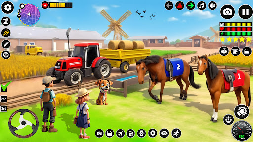 Animal farm tractor sim game Screen 2