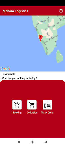 Android application MahamTrucking screenshort