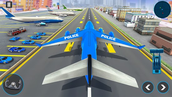 Police Plane Transporter Game Screenshot