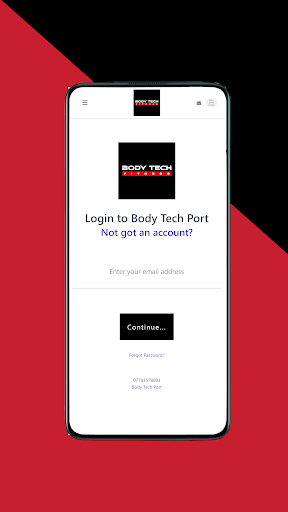 Android application Body Tech Fitness screenshort